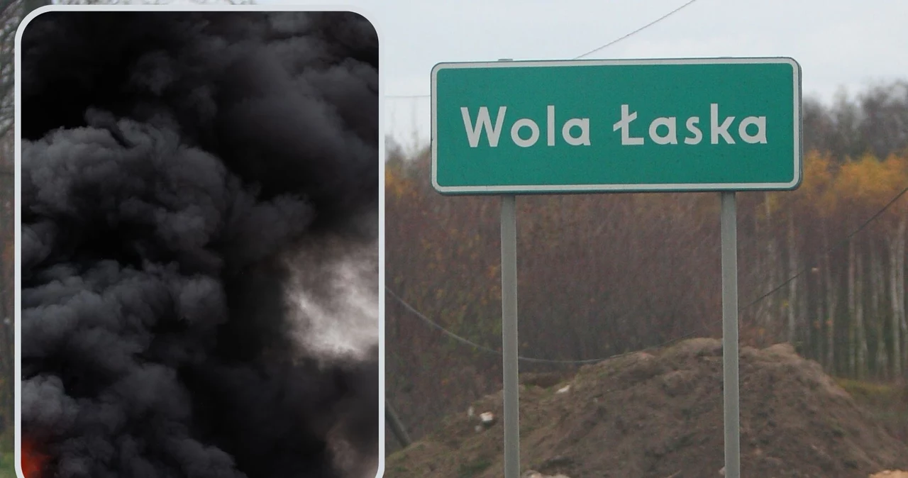 Alertă după un incendiu grav în Wola Łaska.  Închide ferestrele, stai departe