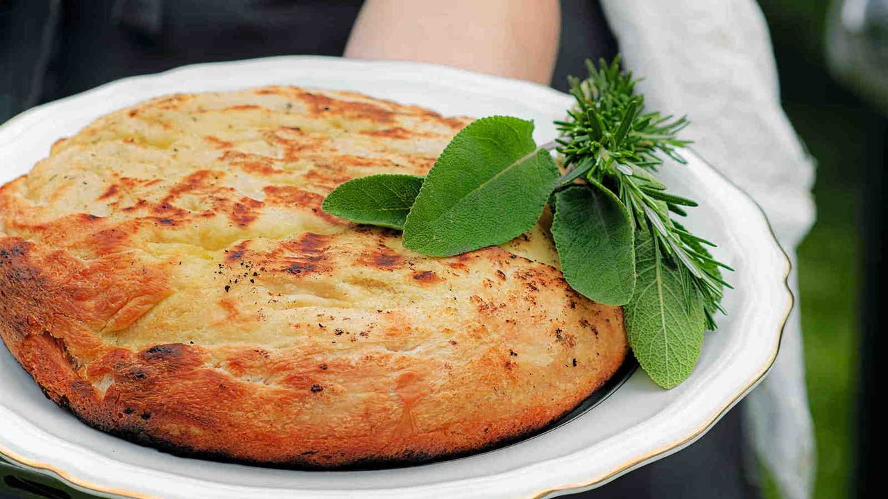 Focaccia cu ulei de ruchetă