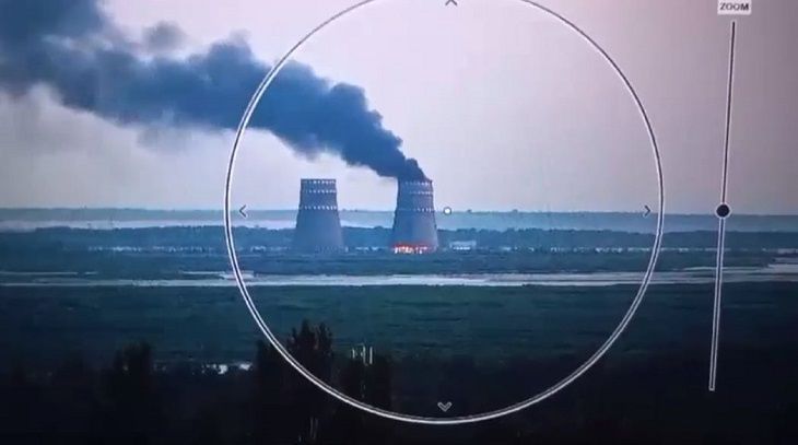 Turnul de răcire a ars. A avut loc un incendiu la centrala nucleară din Zaporozhye