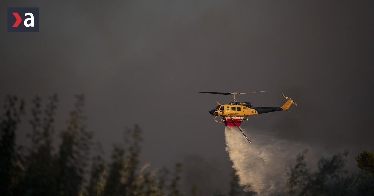 Orașul grec Marathon a fost evacuat din cauza unui incendiu care se extinde