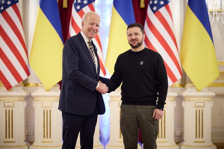 Biden a ajuns la Kiev. M-am întâlnit cu Zelensky