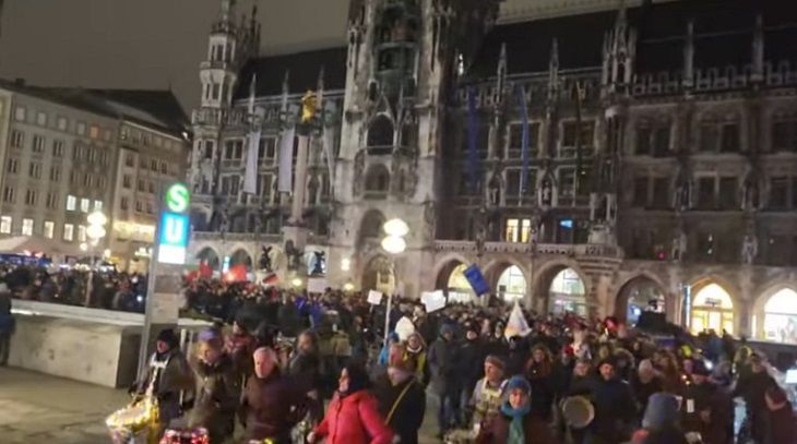 Locuitorii din München au organizat un protest în masă împotriva aprovizionării cu tancuri germane la Kiev