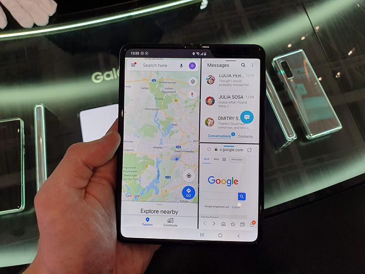 Noul Samsung Galaxy Fold va avea o decupare verticală pe afișaj