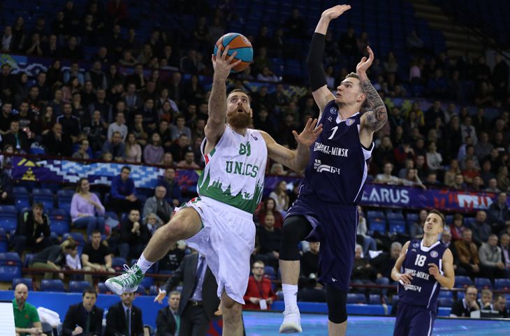 Jucătorii de baschet din Tsmoki-Minsk au pierdut în fața UNICS în VTB United League