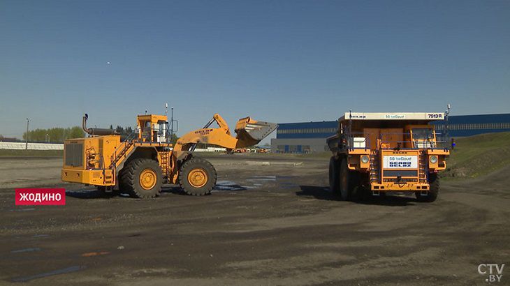 BelAZ a efectuat un test de conducere al unui basculant fără pilot cu 5G