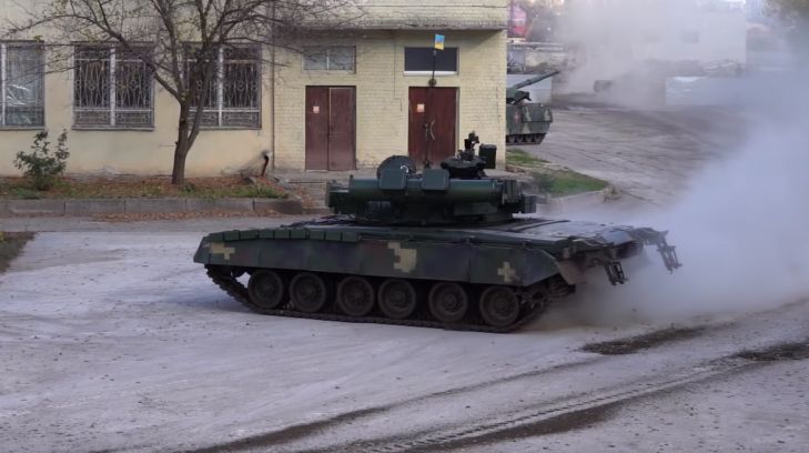 Deriva tancului ucrainean T-80BV a fost surprinsă video