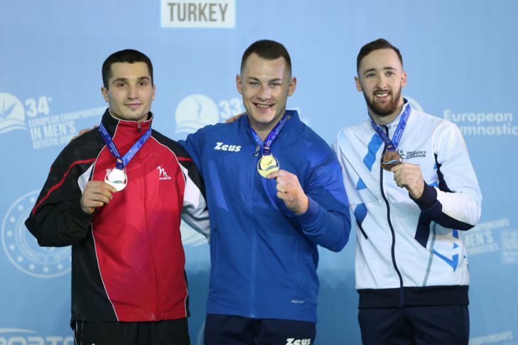 Belarusul Egor Sharamkov a câștigat două medalii la Campionatele Europene de gimnastică artistică din Turcia