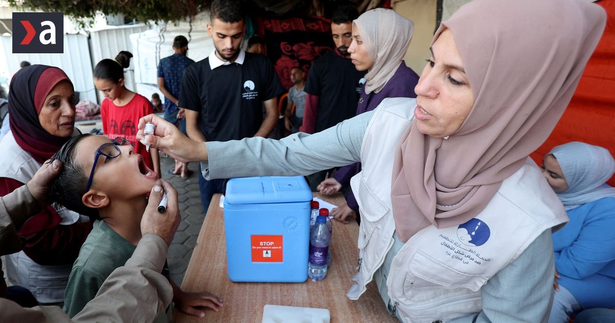 A doua rundă de vaccinări antipolio a început în Fâșia Gaza